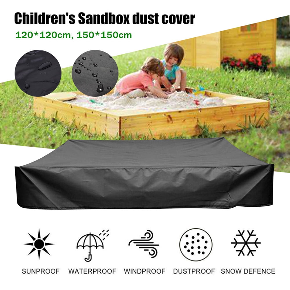 Portable Waterproof Dustproof Protection Sandpit Sandbox Cover with Drawstring 