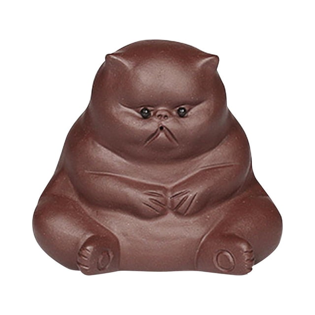 GUOOL Statue Kitty Sculpture Tea Trays Accessories Miniature Kitten Figurines Deep