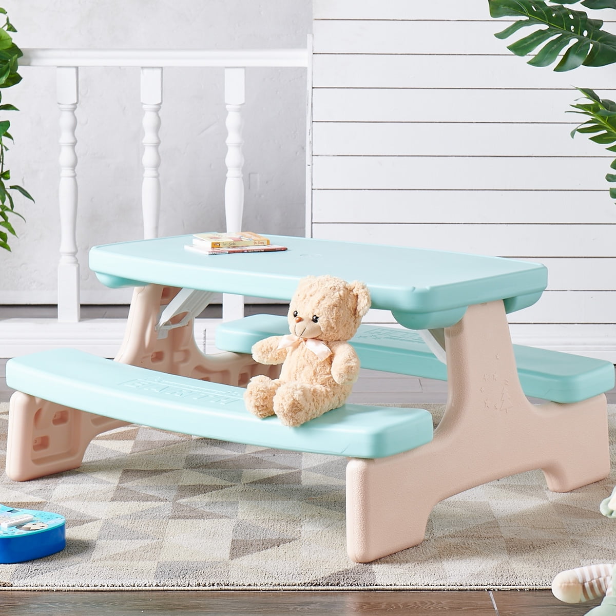 Kidzilla Kids Bench Table Set Children Picnic Table Bench Play Table