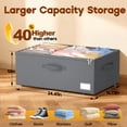 thumbnail image 7 of Under Bed Storage with Wheels, WLRETMCI 2Pack Large Under-Bed Storage Container, Rolling Bedroom Storage Organize for Clothes, Shoes,Toys, No-Tool Assembly, 7 of 7