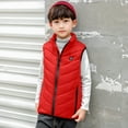 thumbnail image 2 of lnmuld Kids Coats Kids Heated Vest USB Powered Gilet with Warmer Windproof Outdoor Activity Jacket for Children Solid Color Size:9-10 Years, 2 of 5