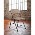 thumbnail image 2 of Pemberly Row Chaise Pliante Rembourrée en Tissu 29,5 Pouces en Noyer (Ensemble de 4), 2 of 7