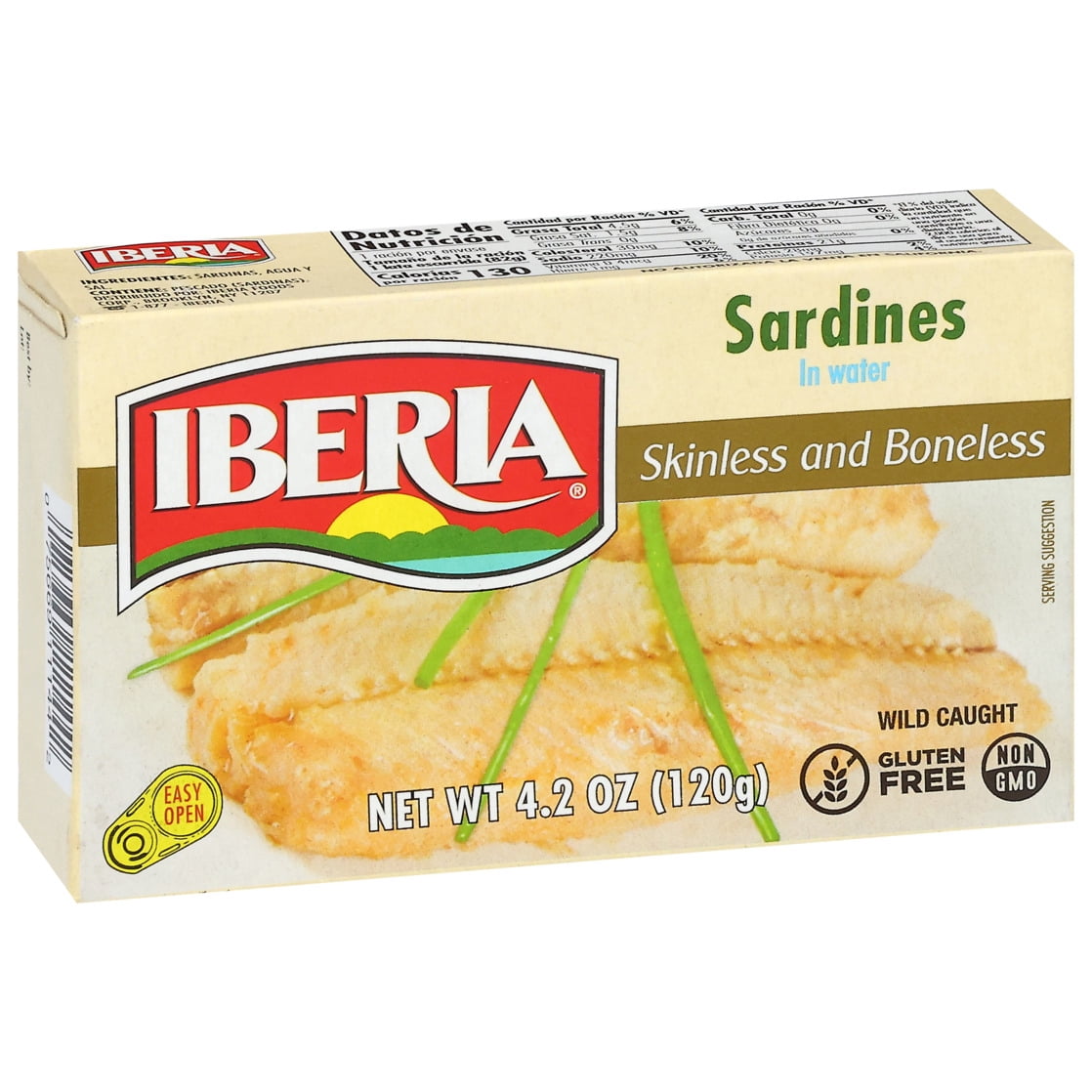 Iberia Skinless and Boneless Sardines in Water 4.2 oz