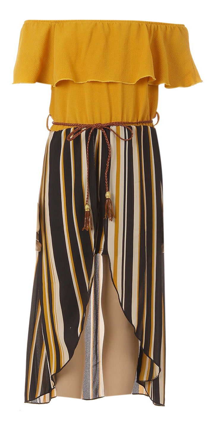 girls gold jumpsuit