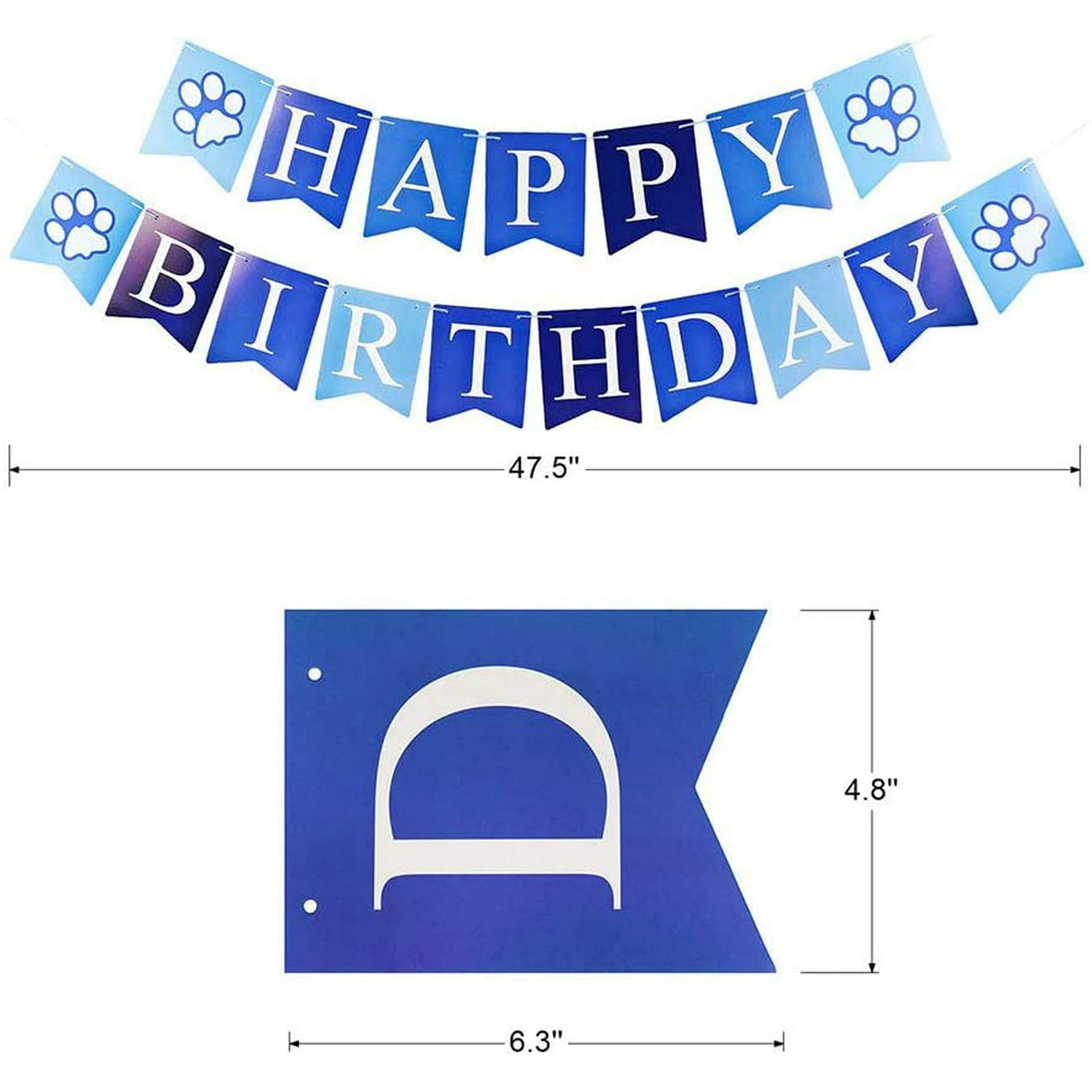 Dog Birthday Bandana Girl Boy Birthday Party Supplies Puppy Birthday Hat Scarf Happy Birthday Banner Dog Boy Girl First Birthday Outfit for Pet Puppy Cat 2 Pack Walmart