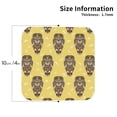 thumbnail image 2 of Leather Coasters with Heat-resistant for Drinks, Indian Style Owl Cup Coasters Cup Pad Mat for Tabletop Protection, Coffee Table, Office Desk and Housewarming Gift, 2 of 5