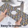 thumbnail image 6 of Sikiie Skull daisy yellow blue Splash Guard for Sink Faucet-1 PC Super Absorbent Fast Drying Mat Sink Gadgets-Splash Guard for Kitchen, Sink Mat, 6 of 7