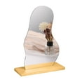 thumbnail image 1 of CEHVOM Fashion Irregular Acrylic Mirror Desktop Desktop Makeup Mirror Clearance, 1 of 7