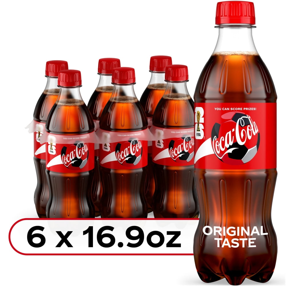Coca-Cola Classic Soda Bottles 6 CT / 16.9 fl oz - 2 Box