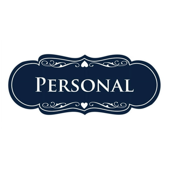 Designer Spanish Personal Sign (Navy Blue / White) - Large