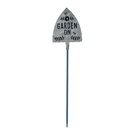Parisloft Outdoor Metal Garden Sign Décor with Sayings-Garden On, 21.125"H