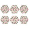 thumbnail image 2 of Pofeuu Tropical Pitaya Print Leather Coasters Set of 6, Round Cups Mugs Mat Pad for Home Kitchen Heat Resistant Drink Coasters,Hexagon, 2 of 7