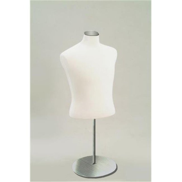 BFHM-C-M Demi-Forme en Métal pour Homme avec Base Ronde en Métal et Bloc de Cou