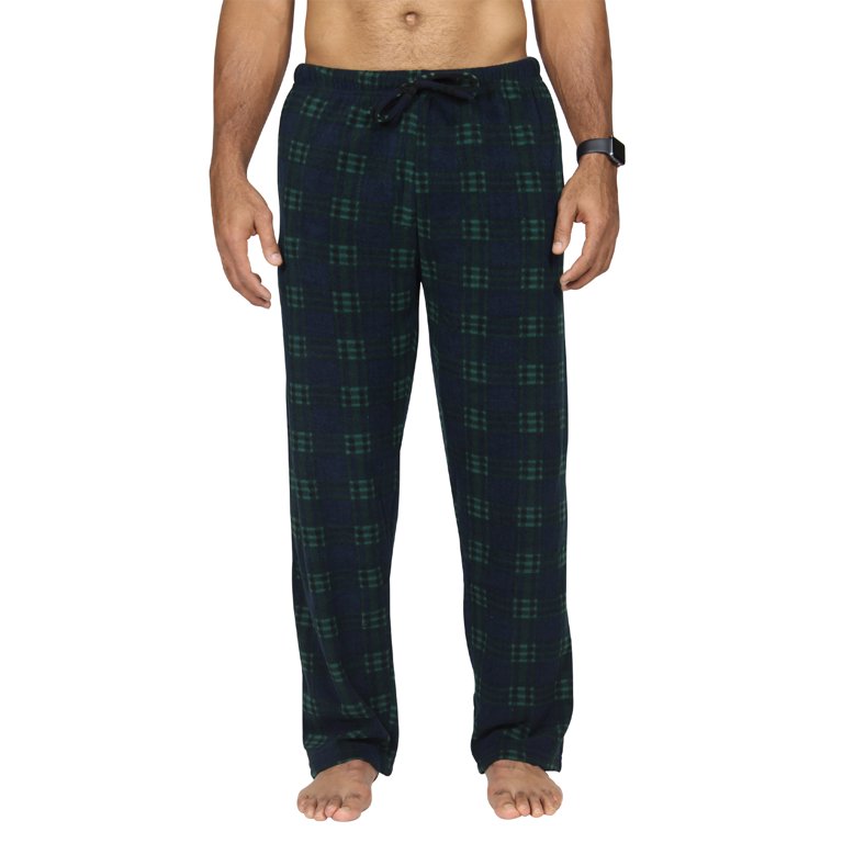Real Essentials 3 Pack: Mens Fleece Plaid Pajama India