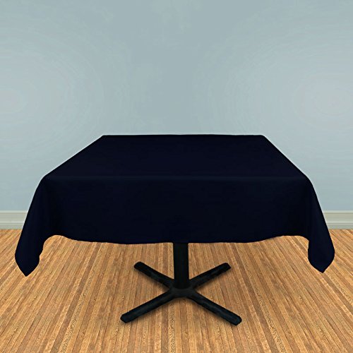 SimplyPoly Tablecloth-Square (54" Square, Navy Blue)