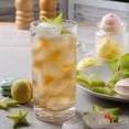thumbnail image 3 of Vivocci Unbreakable Tritan Plastic Water Drinking Glasses 16 oz | Ideal for Juice Beverages & Cocktails | Shatterproof Barware | Highball Tall Clear Cup Tumblers | Dishwasher Safe Drinkware | Set of 6, 3 of 8