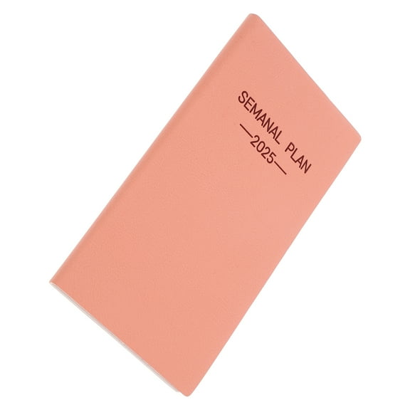 Pink Daily Planner notebook for Work with PU Cover and Thick Paper Suitable for Weekly Scheduling 8.5 x 11 inches