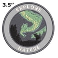 thumbnail image 2 of Explore Nature! 3.5 Inch Iron Or Sew On Embroidered Fabric Badge Patch Seek Adventure, National Park Iconic Series, 2 of 2