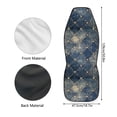 thumbnail image 6 of Uourmeti Starry Quilted Print Car Seat Cover 1 pcs Front Car Seat Cover with Logo Wear Resistant Suitable for Truck Suv, 6 of 6