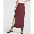 thumbnail image 3 of 3 Pack: Women's Ribbed High Waisted Maxi Skirt With Side Slit - Casual Long Pencil Skirt, 3 of 6