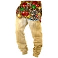 thumbnail image 5 of HUAXUN-Men's Christmas 3D Print Hoodless Sweatshirt & Jogger Set - Soft Two Piece Outfit with Festive Graphics for Holiday Season Comfort Wear(Yellow,S), 5 of 5