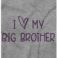 thumbnail image 2 of I Love My Big Brother Younger Sibling Romper Boys or Girls Infant Baby Brisco Brands 18M, 2 of 6