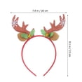 thumbnail image 3 of EeaseMX 2 diademas de astas navideñas para fiestas, disfraces, cosplay, aros de pelo de ciervo para mujeres, niñas y niños., 3 of 7