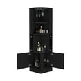 thumbnail image 5 of Wooden Cabinets, Corner Bar Cabinet Atanasio, Living Room, Black, Black Living Room Cabinets,Particle Board Cabinets With Doors, Furniture Primary Living Space Cabinets, 5 of 8