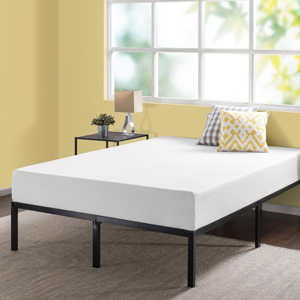 Best Mattress 10 Inch Memory Foam And 14 Platform Metal Bed Frame Set