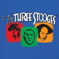 thumbnail image 3 of The Three Stooges Colorful T-shirt Funny 3 Wise Guys Curly Moe Larry Shemp Classic Retro American Legend Men's Tee, 3 of 7