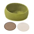 thumbnail image 1 of Cama para gatos de 20 pulgadas, suministros para mascotas, resistente al desgaste de las garras, hecha a mano. Verde, 1 of 9