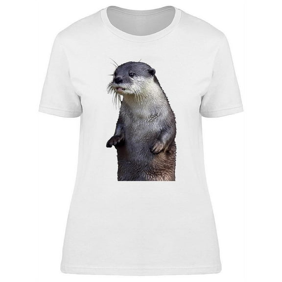 Cute Sea Otter T-Shirt Women -Image by Shutterstock, Female Small