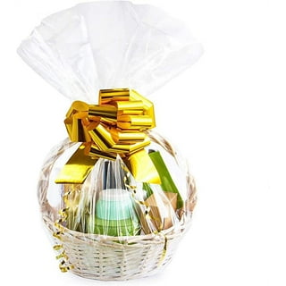 A1bakerysupplies Large Clear Cellophane Bags Gift Basket Bags Cello Gift Bags (30n. x 40in.) - 100 Pack, Size: 30 x 40