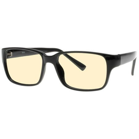 Computer Glasses with Sheer Glare Peach Double Sided Anti Reflective Lenses - Ergonomic Plastic Frame - 54/38-197-140