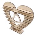 thumbnail image 4 of Soporte Para Chocolate, Mini Soporte Para Pasteles De Madera De Primera En Forma De Corazón, Fácil De Montar, Ampliamente Utilizado Para Fiestas Y Bodas, 4 of 7