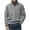 Gray #001, variant on Mens Quarter Zip Pullover Slim Fit Lightweight Sweater Casual Mock Neck Knit Polo Sweater Navy 3XL
