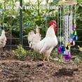 thumbnail image 2 of NCBFHRB Chicken Toys for Coop, Chicken Wind Chime Enrichment Toys, Hanging Chick Peck Toy with 4 Aluminum Tubes 11 Bells, Chicken Musical Coop Accessories, Coop Toys for Hens Chicks Poultry, 2 of 5