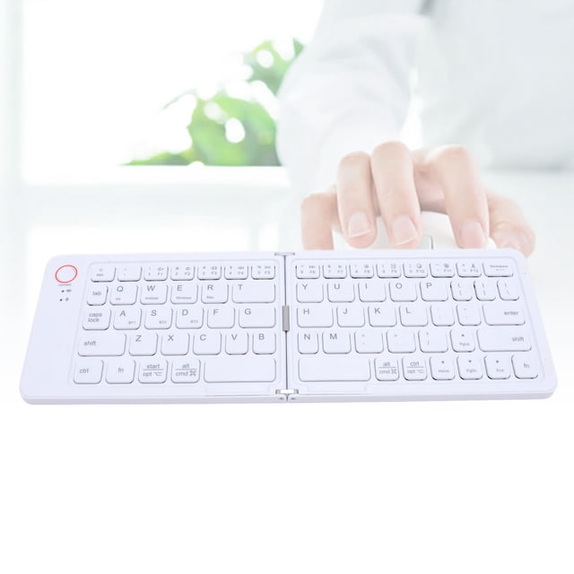 Teclado Bt Plegable, 67 Teclas Teclado Inalámbrico Recargable, Diseño Delgado Magnético, Teclado Bt Universal Portátil para la Computeratora Portátil de Tableeta de Teléfono