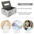 thumbnail image 3 of OUNONA Household Tissue Storage Box White Rectangular Wood for Living Room 1Pack, 3 of 8