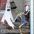 thumbnail image 3 of Halloween Windsack Light Hanging Ghost LED Lamp Party Garden Decoration Prop, 3 of 3