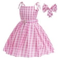 thumbnail image 3 of Girls Movie Pink Plaid Sleeveless Dress Halloween Party Costume, 3 of 6