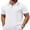 White, variant on COOFANDY Mens Casual Polo Shirts Button Basic Short Sleeve Shirt Solid Color Collared Golf Shirt