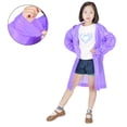 thumbnail image 2 of Kids Rain Coat - Waterproof and Fashionable Rainwear for Boys and Girls - Purple, 2 of 8