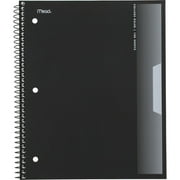 Mead Spiral Notebook, 1 Subject, College Ruled, 8 1/2" x 11", Black (820204FE-WMT)