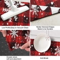 thumbnail image 3 of Red and Black Christmas Snowflake Pattern Kitchen Rug Mat,Kitchen Runner Rugs Non Skid Washable,Decorative Kitchen Floor Mats for Kitchen,Sink,Laundry,17"X47", 3 of 5