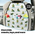 thumbnail image 4 of Cute Avocado Yoga Mats Back Seat Protectors, Car Seat Protector Vehicle Organizers Waterproof Cover Back Seat Cover for Kids with 3 Storage Pockets 2 Pack, 4 of 5