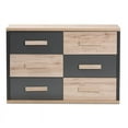 thumbnail image 4 of Bowery Hill 6 Drawer Double Dresser in Gray and Oak Brown, 4 of 9