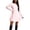 Pink, variant on Gytharion Women's Fitted Waist Fit and Flare Dresses Long Sleeve Comfortable Versatile A-Line Dresses Flared Skirt Stylish Casual Style Mini Dresses