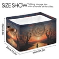 thumbnail image 3 of Tree with Sunset Storage Basket Large Bin Laundry Boxes Toys Foldable Home Organizer Bag 14.2x10.2x8.3 Inches 2 PCs, 3 of 8