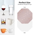 thumbnail image 7 of Bingfone Vintage Rose Gold Abstract Spots 1 Leather Drinks Coasters with Set of 6,Suitable for Home Kitchen,Coffee Cup Coasters Home Gift, 7 of 7